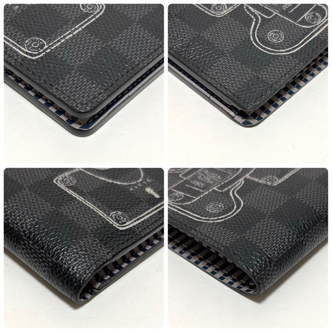 509✨極美品✨ルイヴィトン 二つ折り財布 ミュルティプル ダミエグラフィット