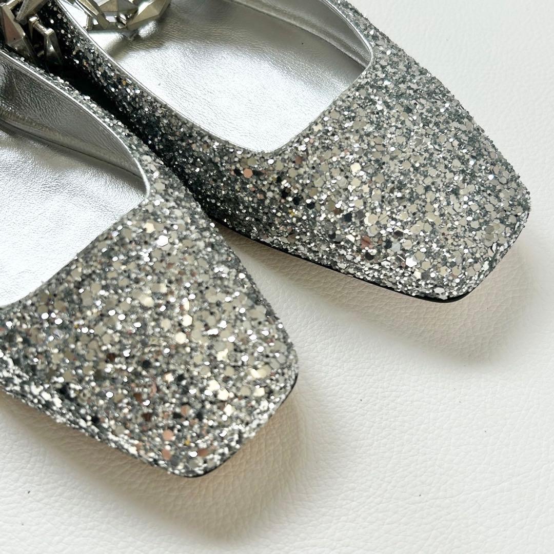 新品✨ジミーチュウ Diamond Tilda フラットシューズ グリッター