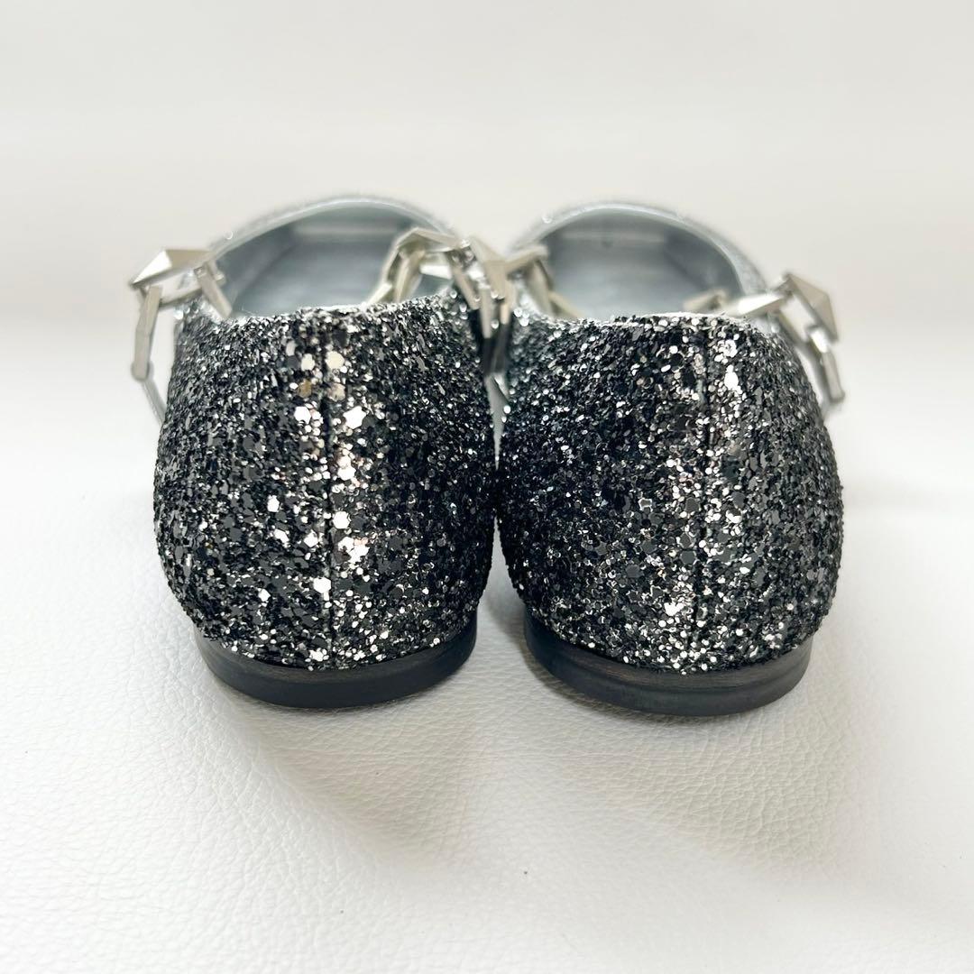 新品✨ジミーチュウ Diamond Tilda フラットシューズ グリッター