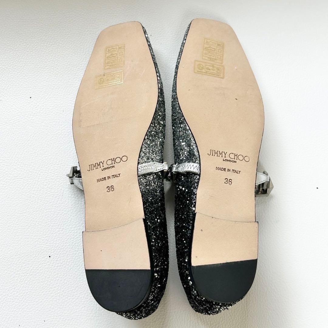 新品✨ジミーチュウ Diamond Tilda フラットシューズ グリッター