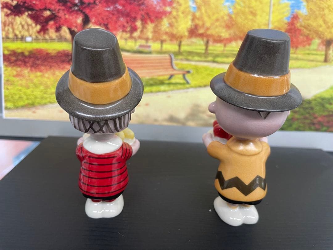 新品 未使用 レノックスピーナッツ感謝祭 置物セッ ト6ピース