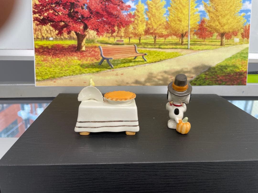 新品 未使用 レノックスピーナッツ感謝祭 置物セッ ト6ピース