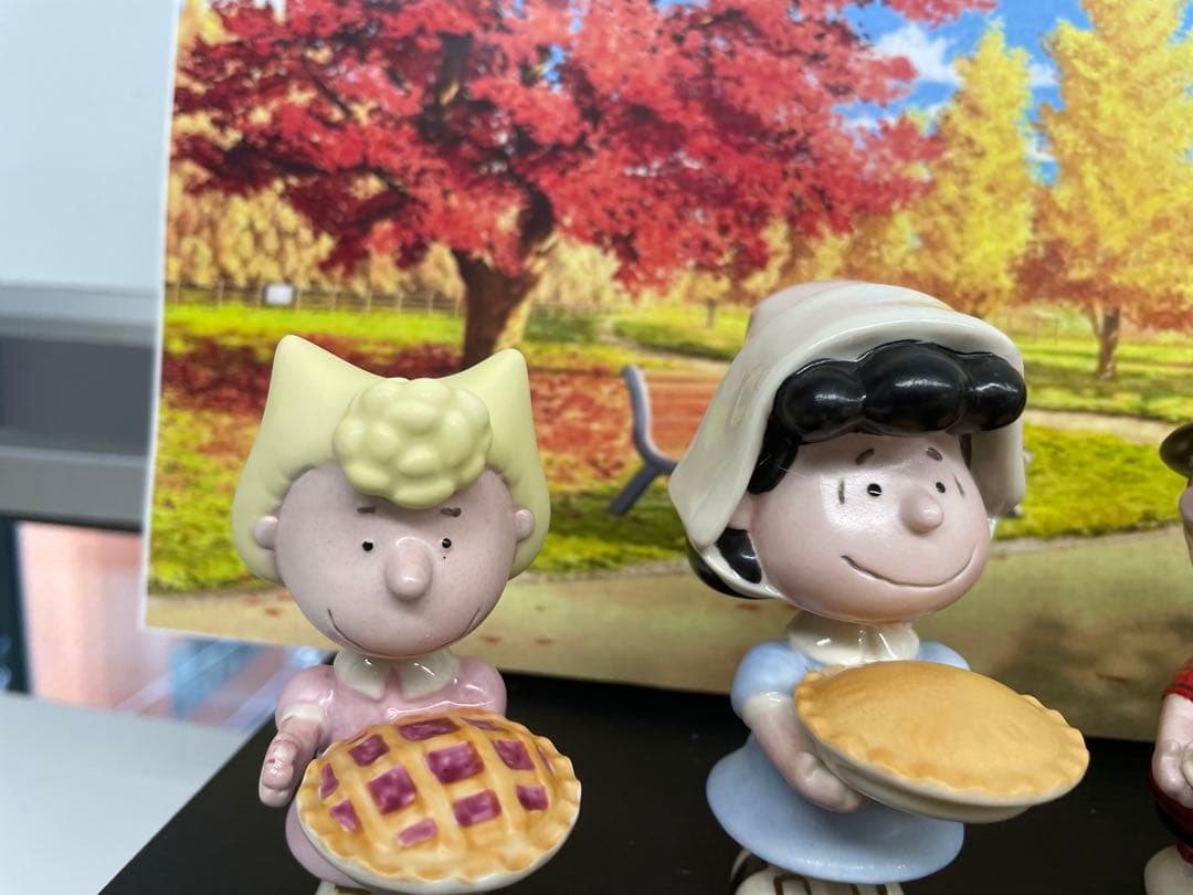 新品 未使用 レノックスピーナッツ感謝祭 置物セッ ト6ピース