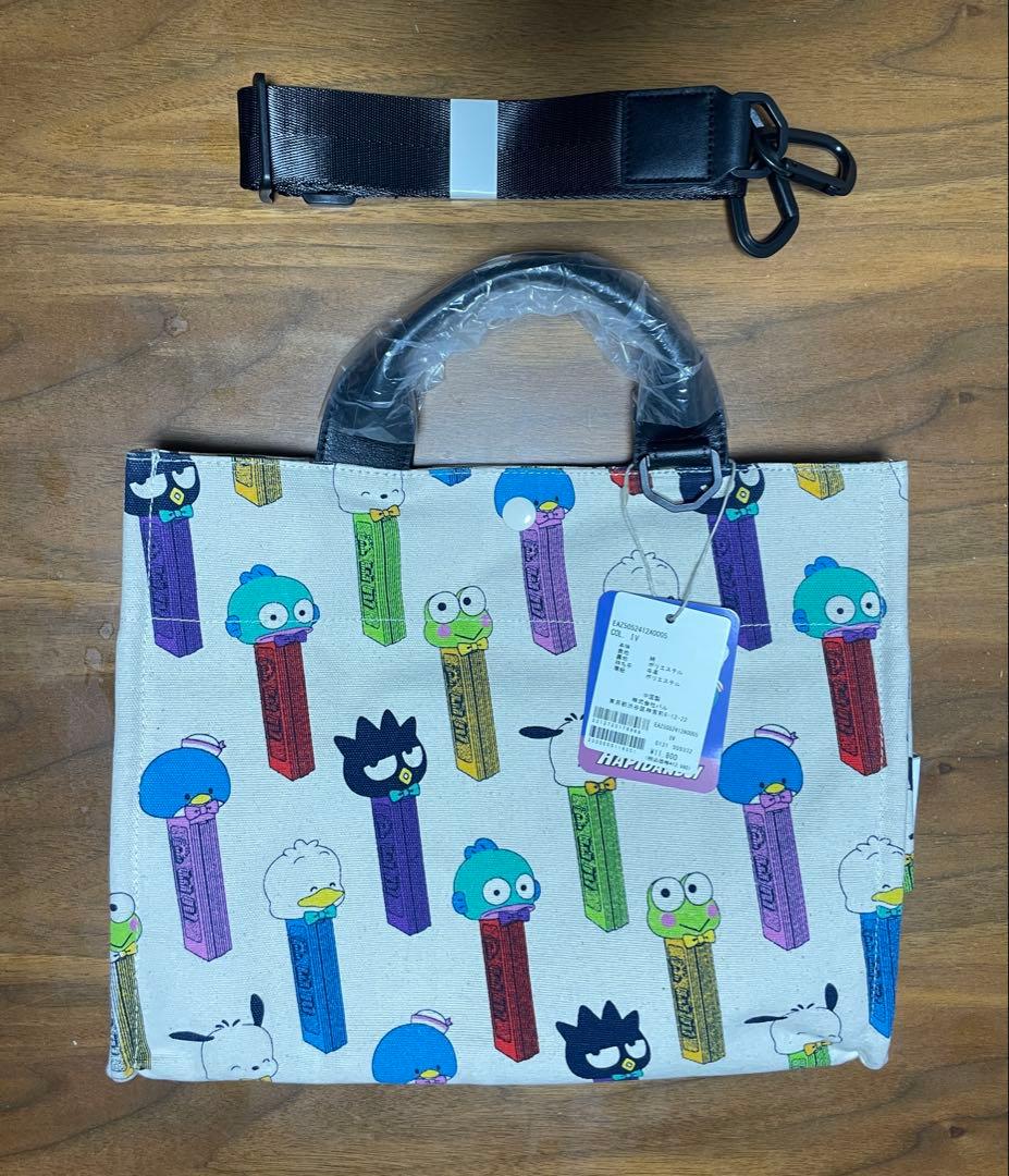 【はぴだんぶい×PEZ×ear】A4サイズ対応/コラボコットントートバッグM