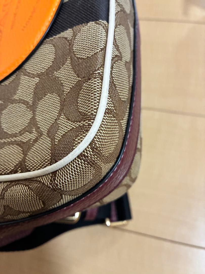 COACH ショルダーバッグ ブラウン/オレンジ