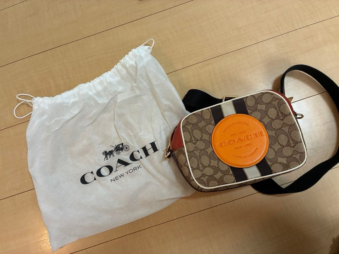 COACH ショルダーバッグ ブラウン/オレンジ