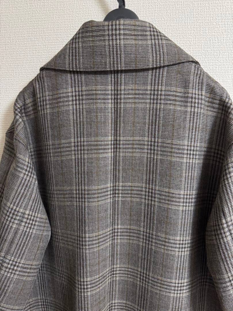 ジャケット・アウター AURALEE 17aw DOUBLE FACE CHECK LONG COAT