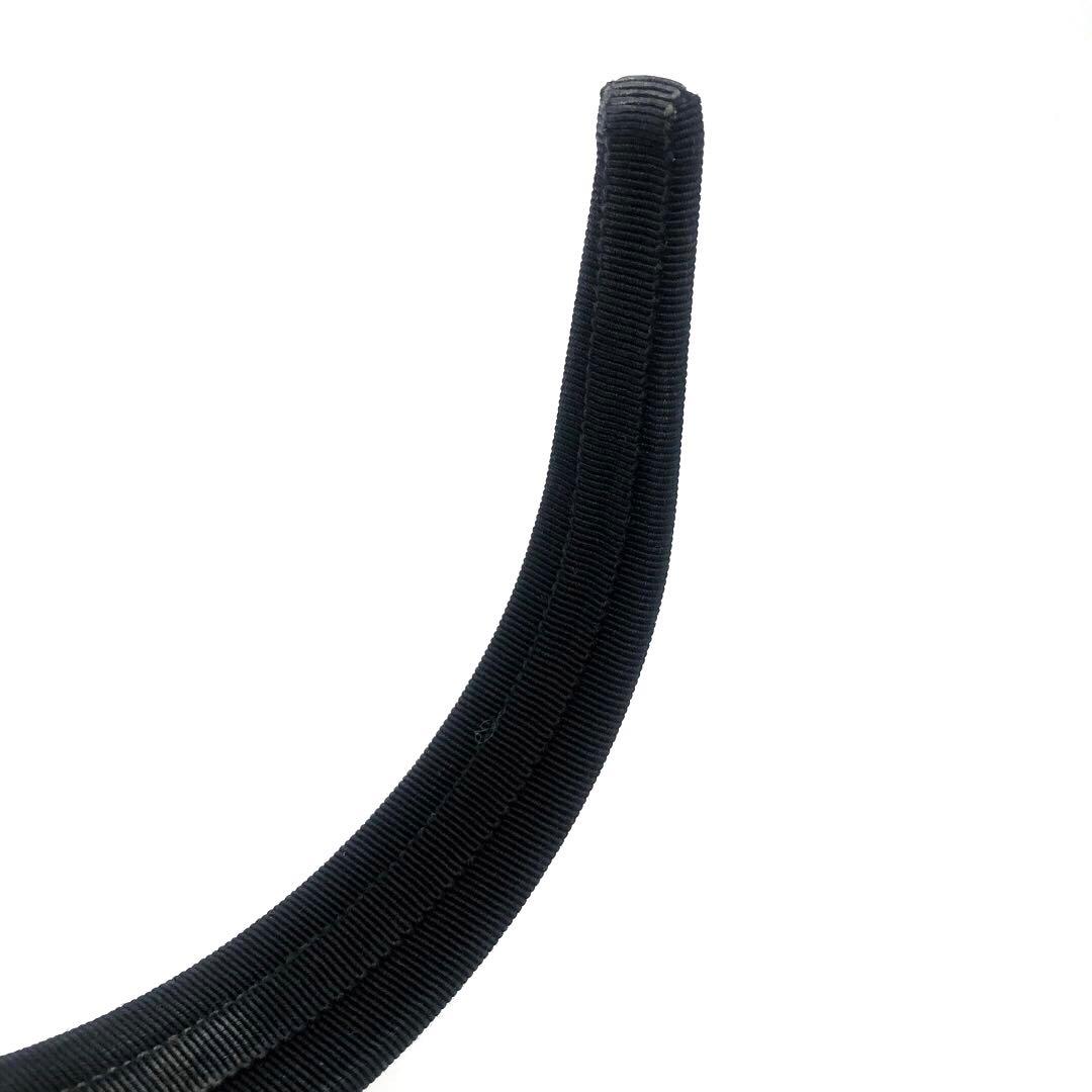 極美品✨フェラガモ カチューシャ　ヴァラリボン　ビジュー ブラック