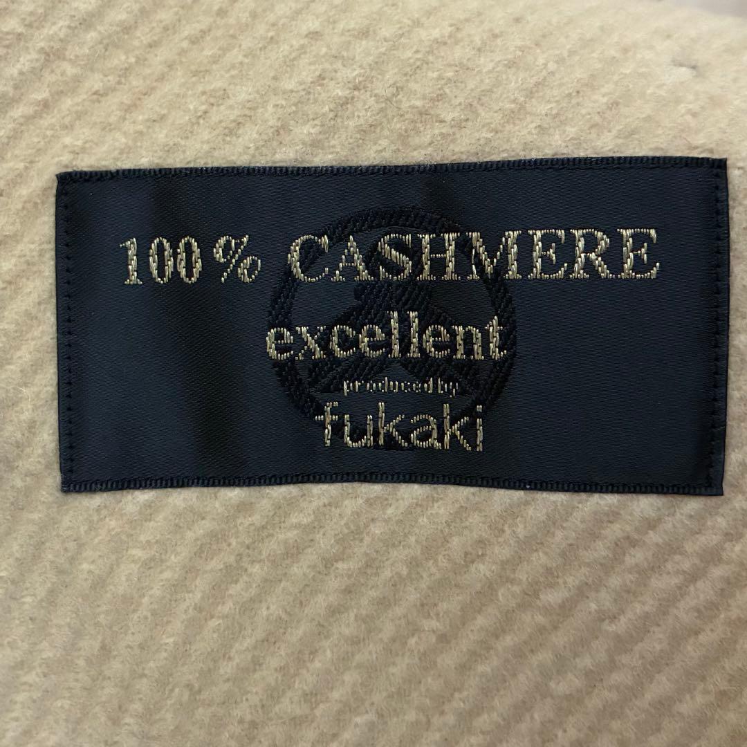 【美品】NOUMI ポンチョ カシミヤ100% フォックスファー ポケット付き