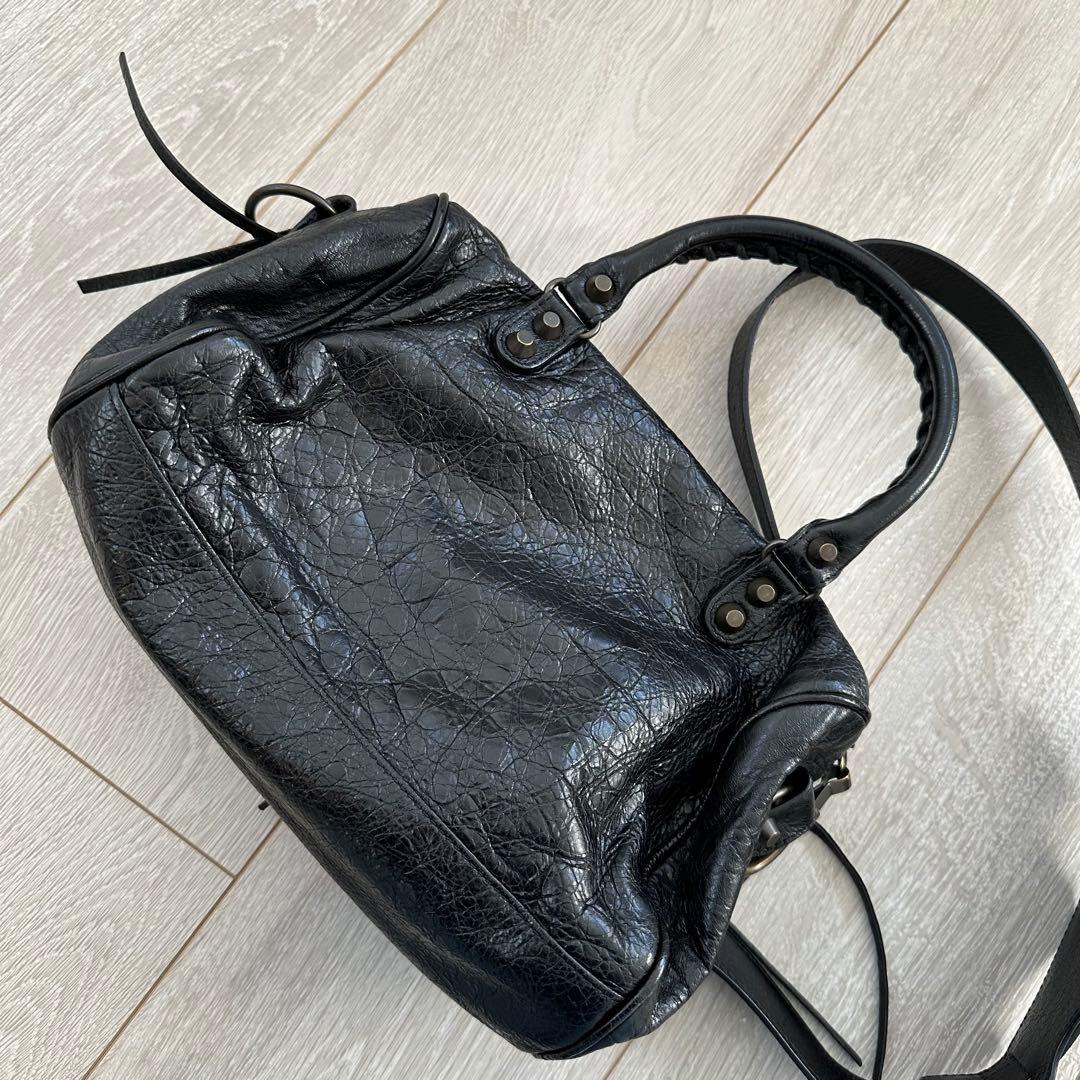 BALENCIAGA ミニシティ 黒 BLACK ショルダー　ハンドバッグ 美品