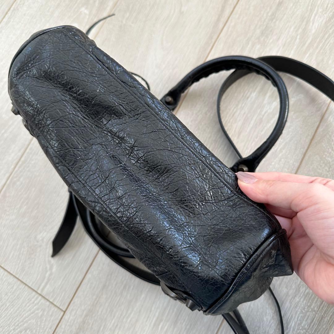 BALENCIAGA ミニシティ 黒 BLACK ショルダー　ハンドバッグ 美品