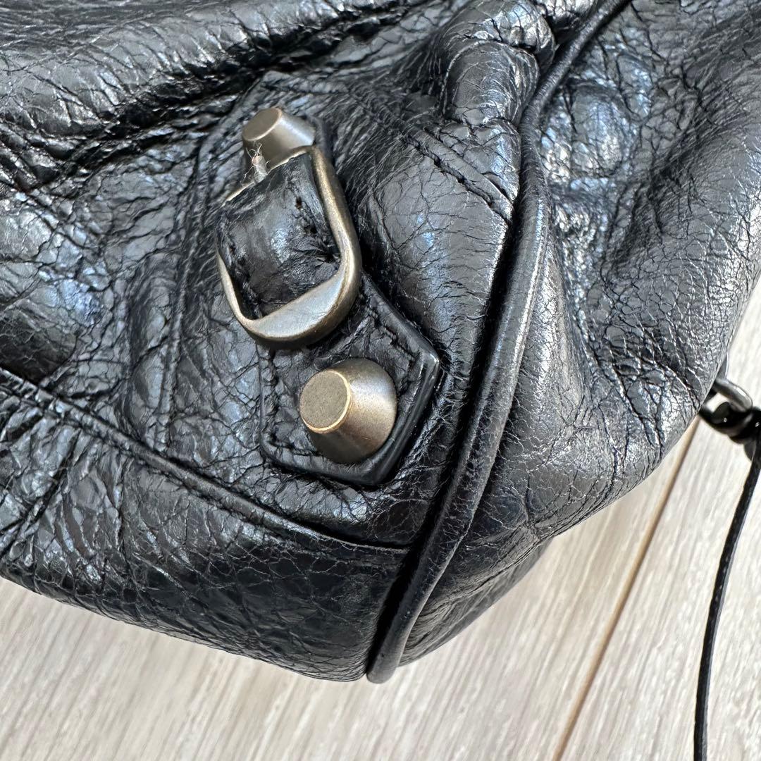 BALENCIAGA ミニシティ 黒 BLACK ショルダー　ハンドバッグ 美品