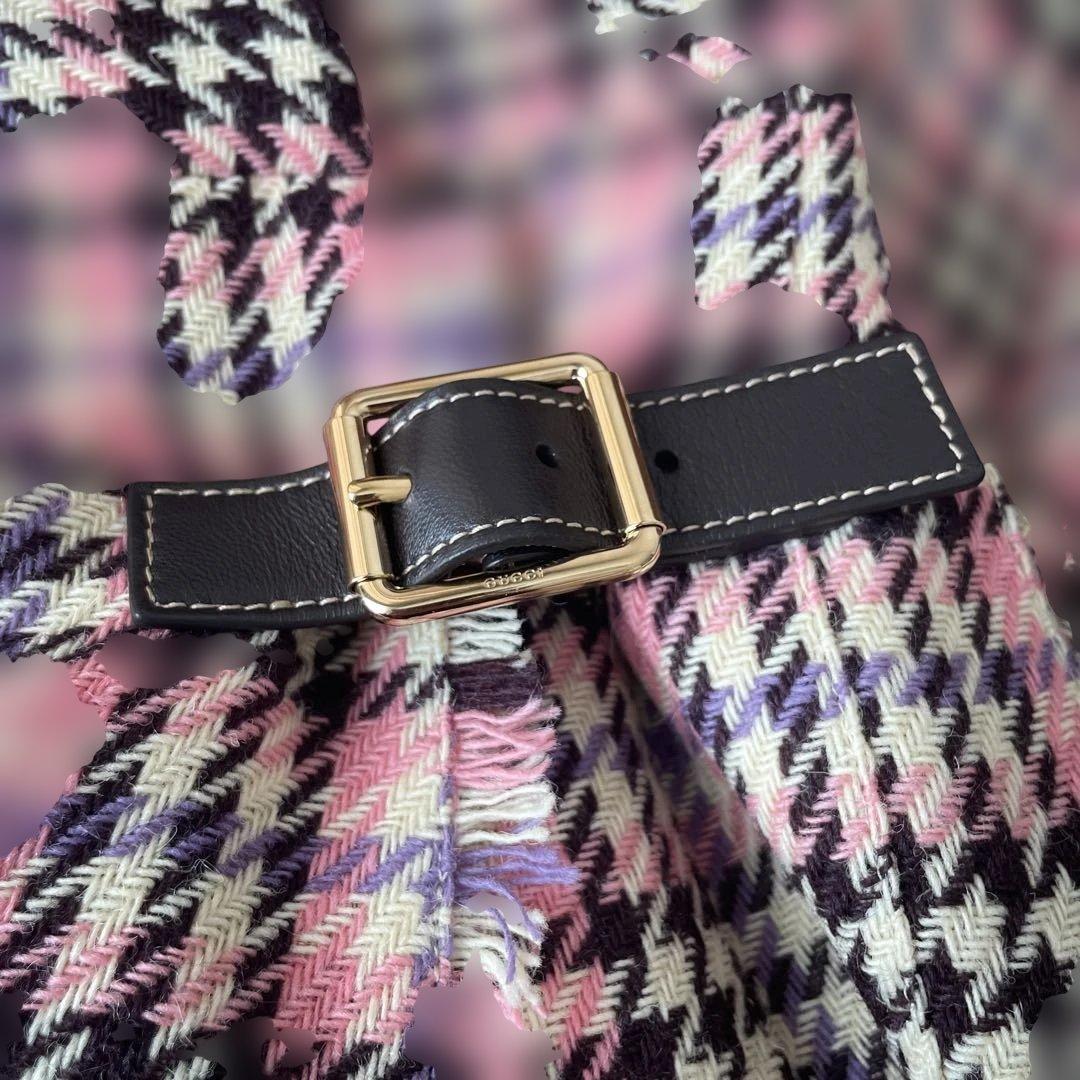 gucci ツイード プリーツラップスカート