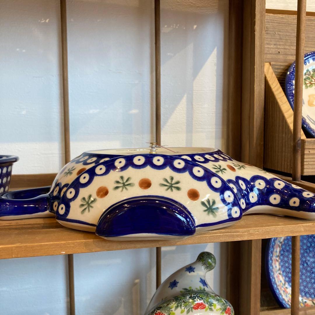 ポーリッシュポタリー＊時計　ポット