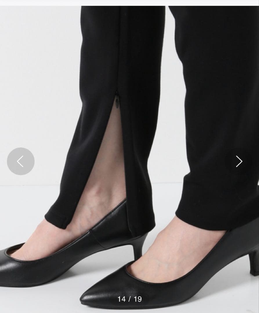 ドゥーズィエムクラス Warm Zip レギンスパンツ36