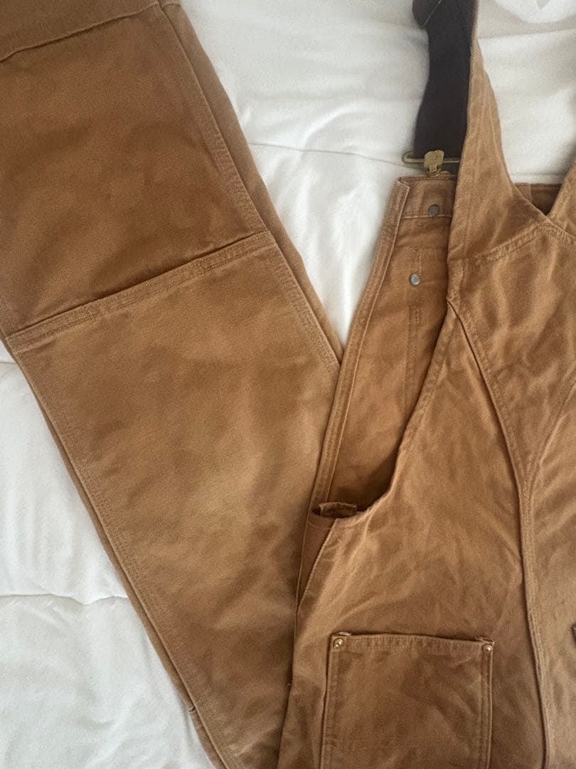 Carhartt ブラウン オーバーオール 30x32