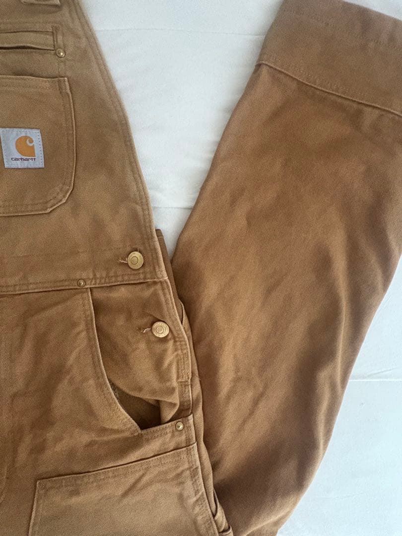 Carhartt ブラウン オーバーオール 30x32