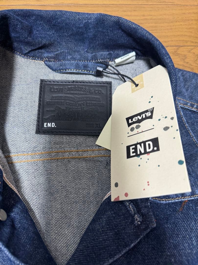 ご*う様 Levi's ENDリーバイス×エンド XL ペイント加工 デニムジャ
