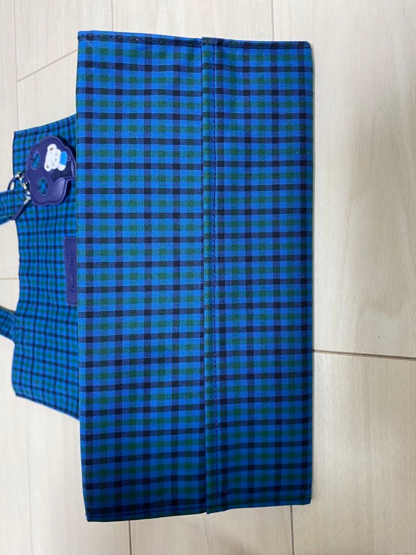 familiar チェック柄 トートバッグ A4対応　✳︎animal✳︎