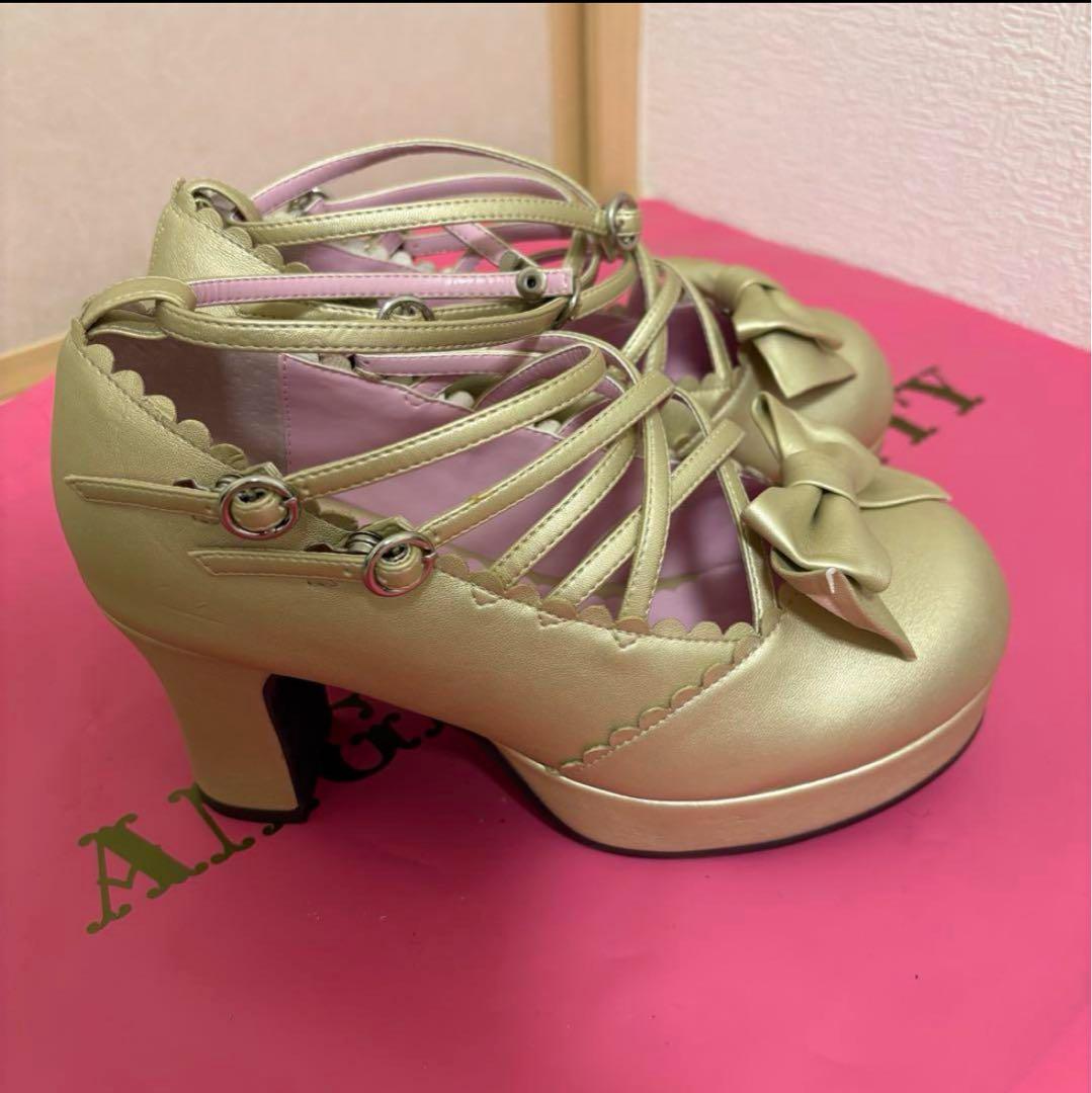 期間限定値下げ　BABY ベイビー　ハニークロスシューズ　ゴールド　ハニクロ