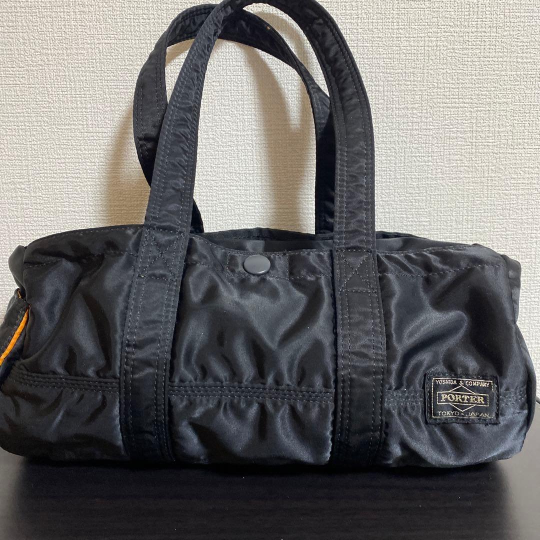 極美品✨ポーター タンカー ミニボストン S ドラムバッグ ブラック