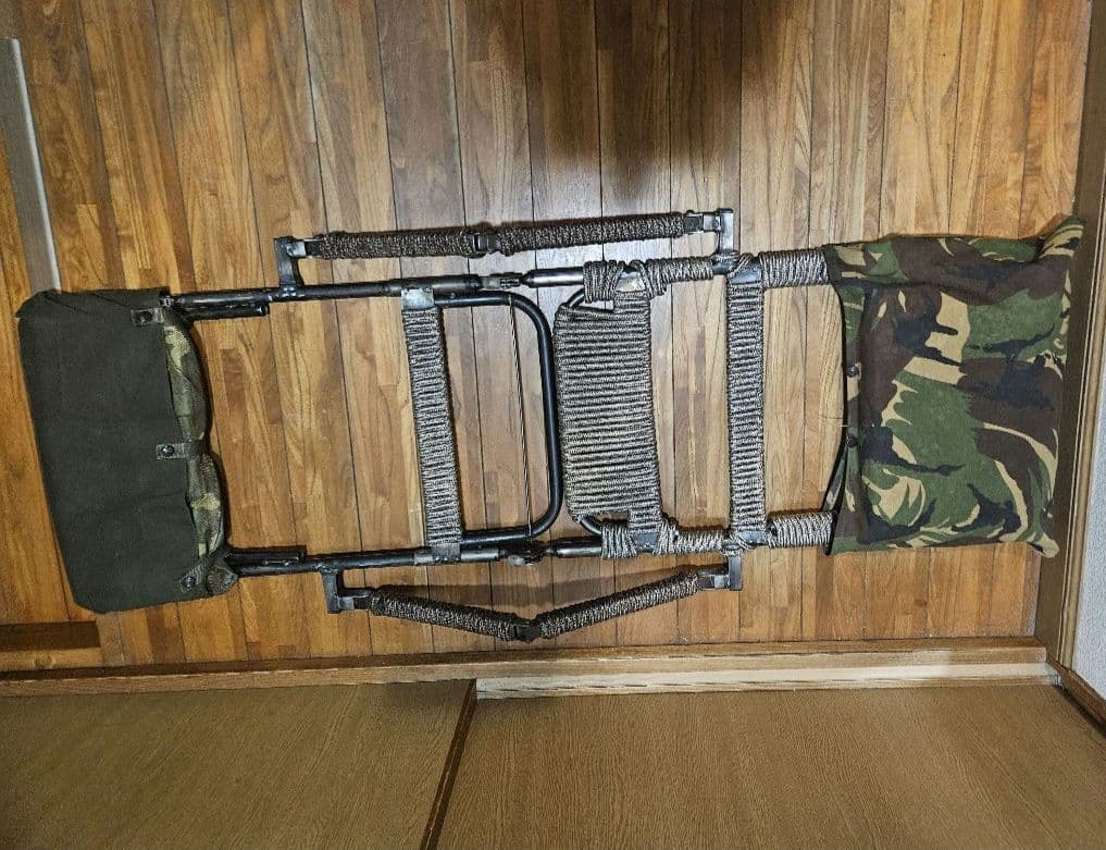 軍幕座椅子 　フィールドチェアー　リクライニング　地べた ローチェア