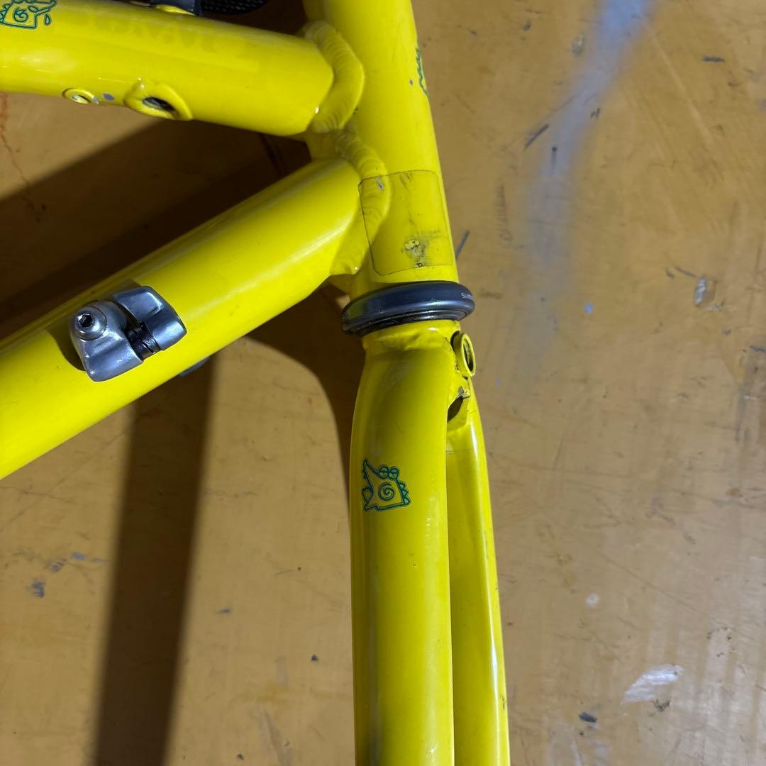 SOFTRIDE ロードバイクフレーム ピンク/イエロー