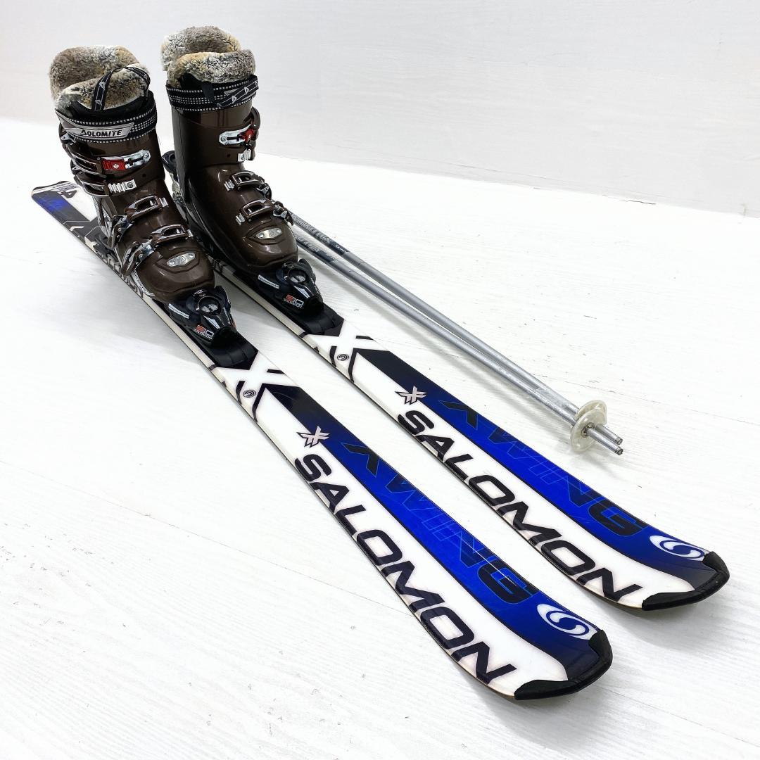 SALOMON サロモン メンズ スキー セット 162cm 27-27.5