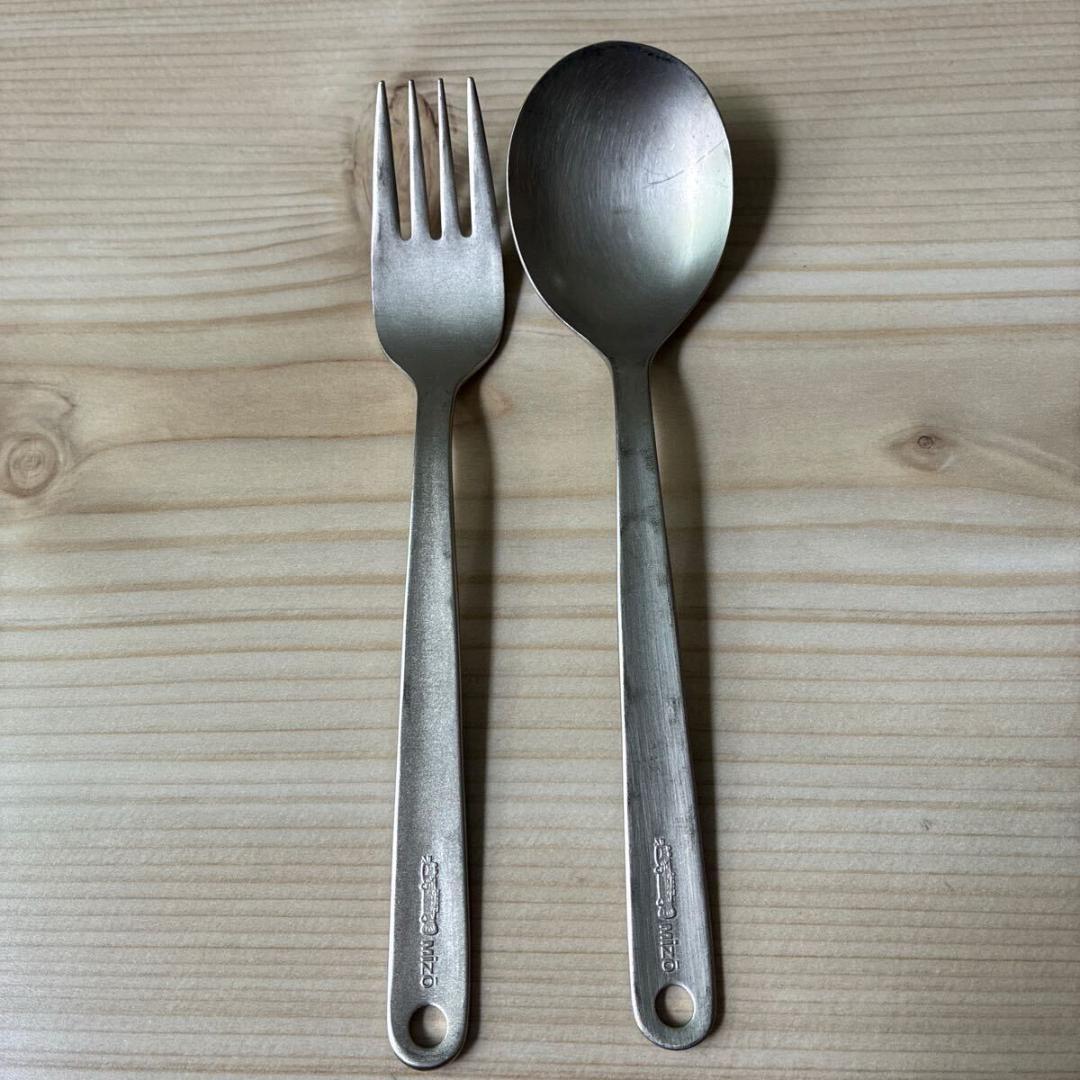 MIZO ミゾー　チタン製　フォーク、スプーン　2点セット