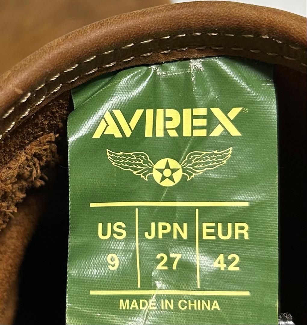 ②【27cm】AVIREX ショートエンジニアブーツRED★ハーレーWING