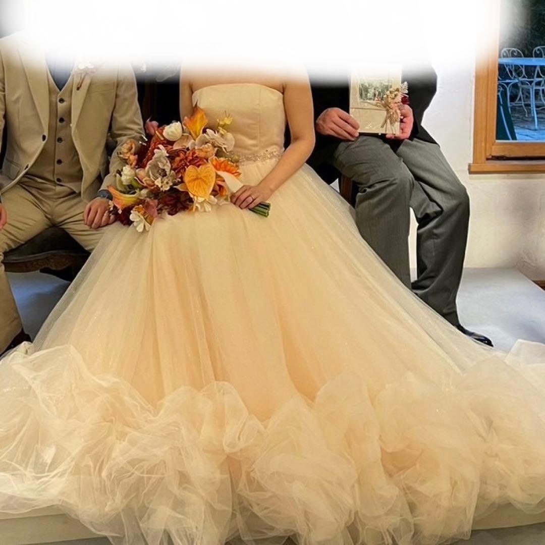 チュールドレス　カラードレス　ウエディングドレス　結婚式