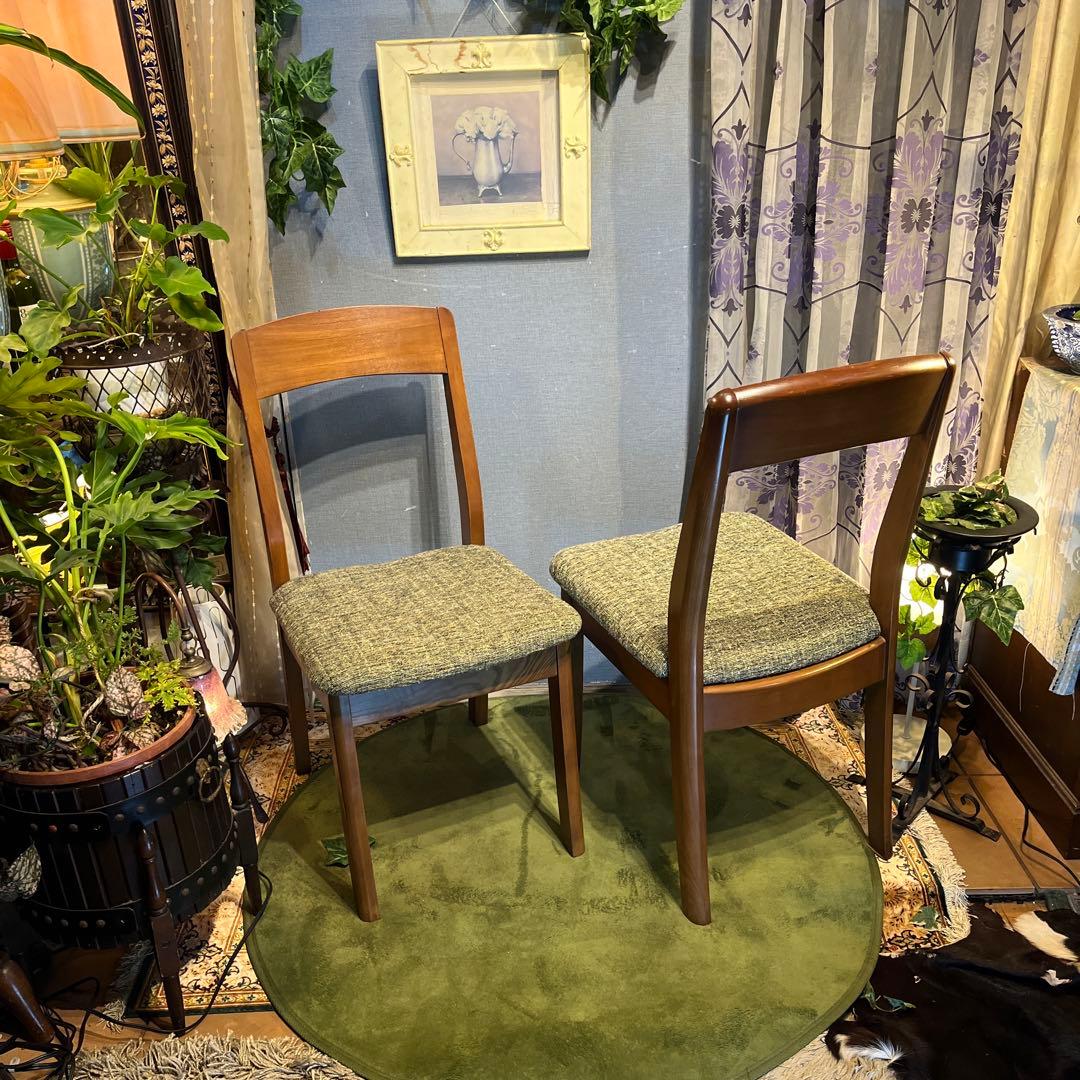 ￼Sale 2脚セット　ヴィンテージ　アッシュソリッド　北欧デザインチェア