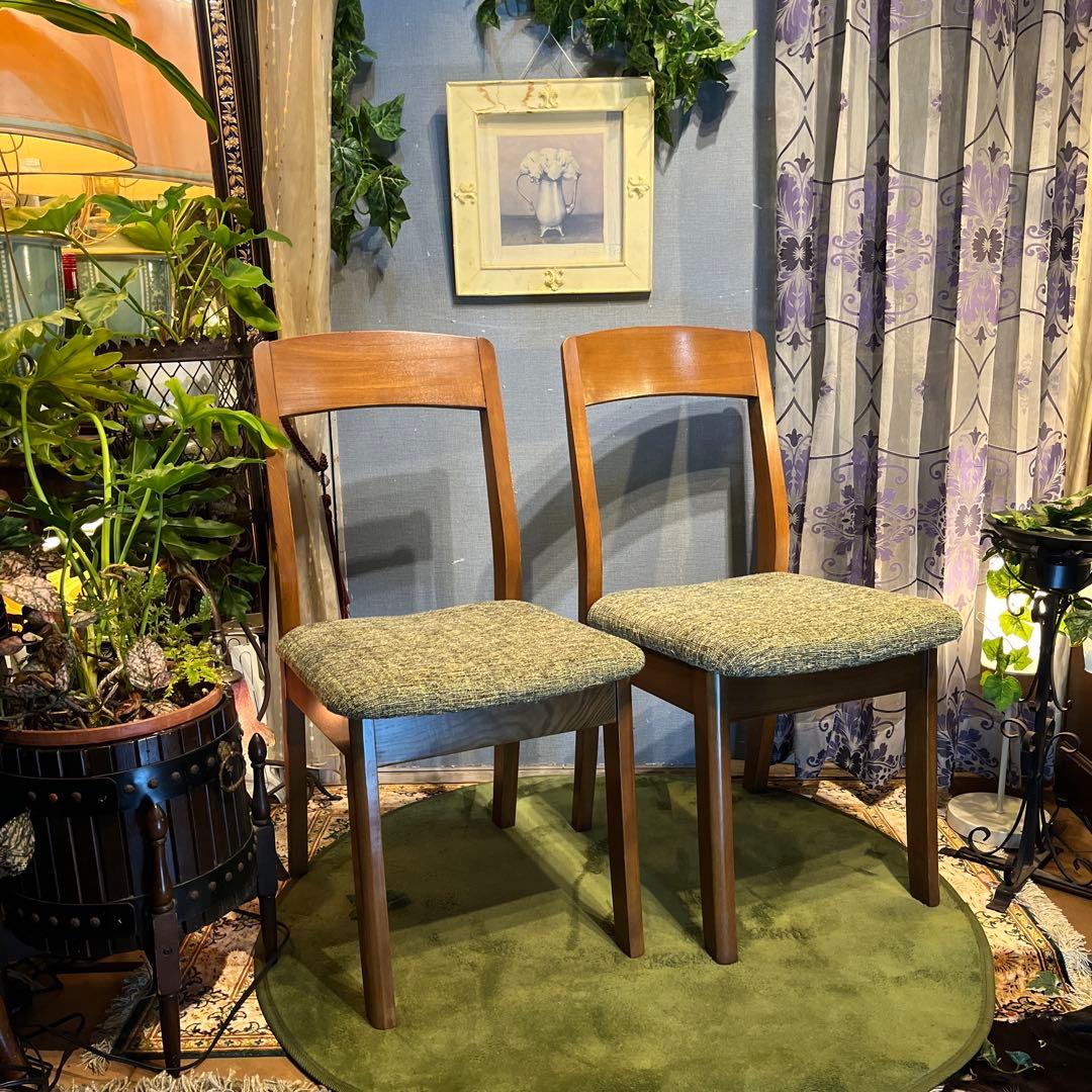 ￼Sale 2脚セット　ヴィンテージ　アッシュソリッド　北欧デザインチェア