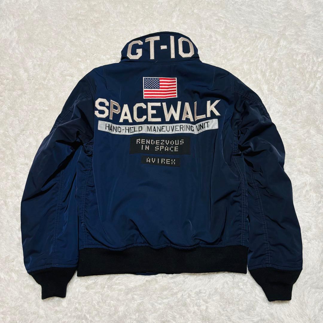 希少 AVIREX ジェミニ計画 GT-10 スタンドカラー カスタム MA-1