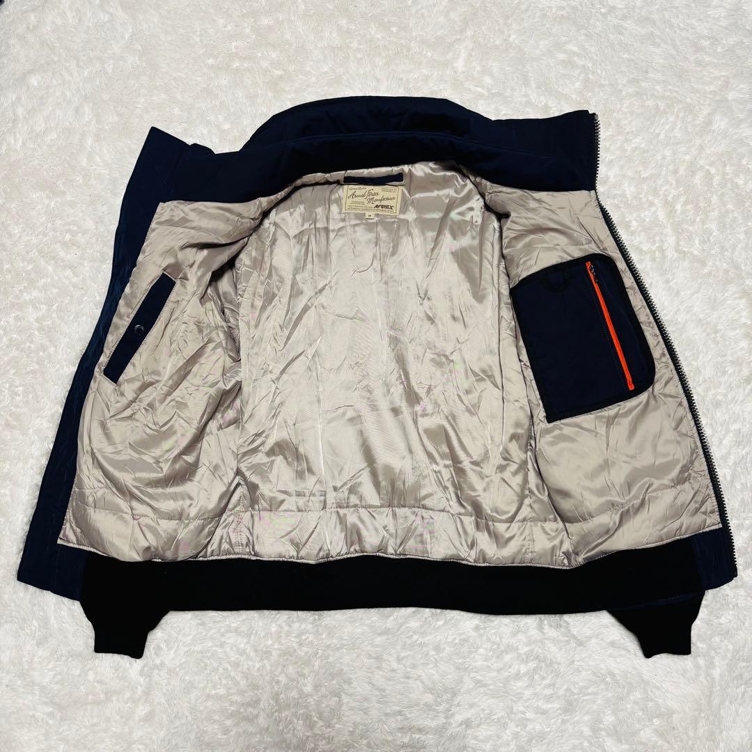 希少 AVIREX ジェミニ計画 GT-10 スタンドカラー カスタム MA-1