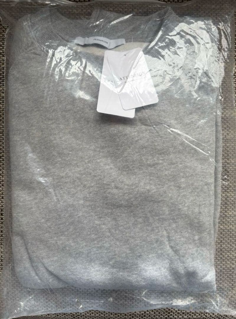 【新品未使用】FRAMeWORK ラグランポンチョスエット　グレー