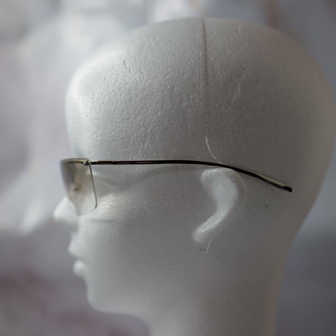 GUCCI グッチ フルフレーム Y2K クリア シルバー モード サングラス