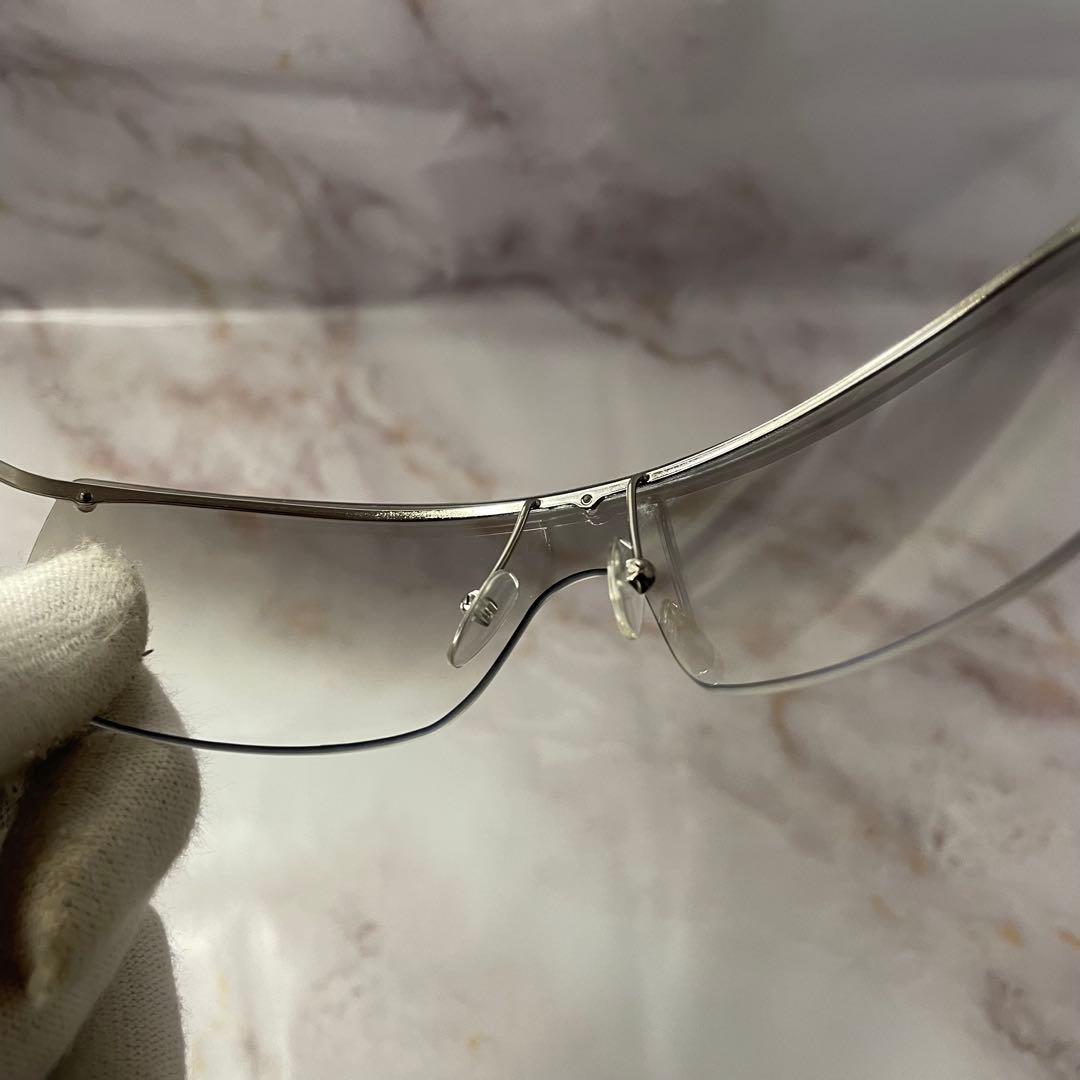 GUCCI グッチ フルフレーム Y2K クリア シルバー モード サングラス