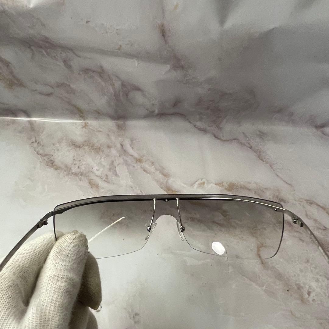 GUCCI グッチ フルフレーム Y2K クリア シルバー モード サングラス