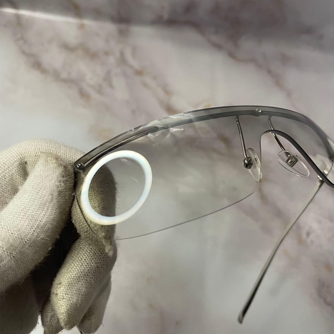 GUCCI グッチ フルフレーム Y2K クリア シルバー モード サングラス