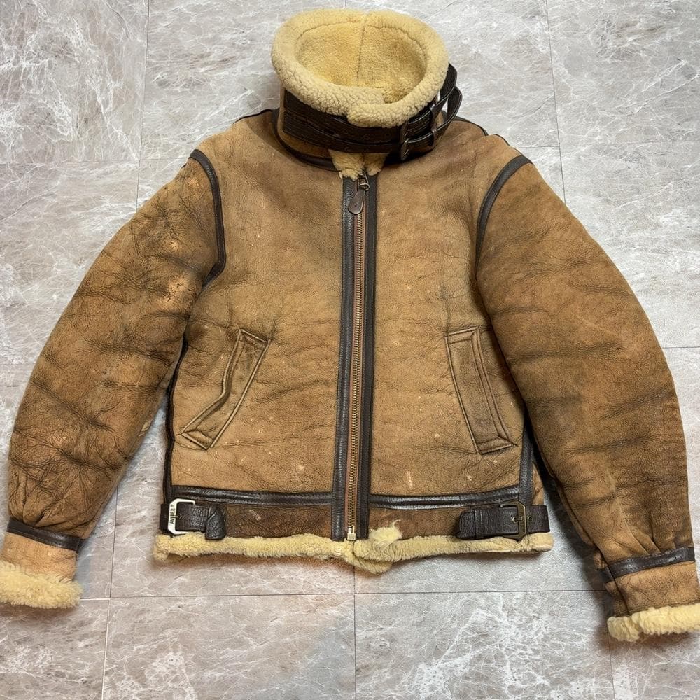 USA製 AVIREX B-3 ムートン フライト ジャケット 36 定価24万