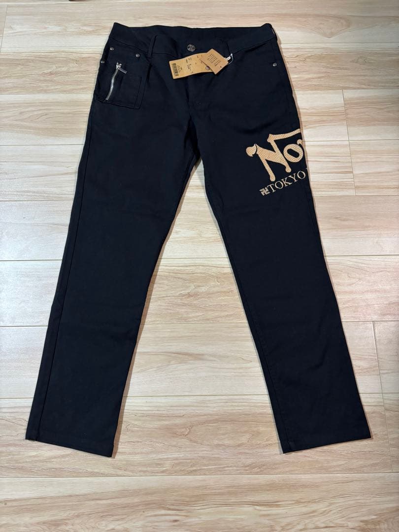 未使用タグ付き　Norton　東京リベンジャーズコラボ　ストレッチパンツXL 黒