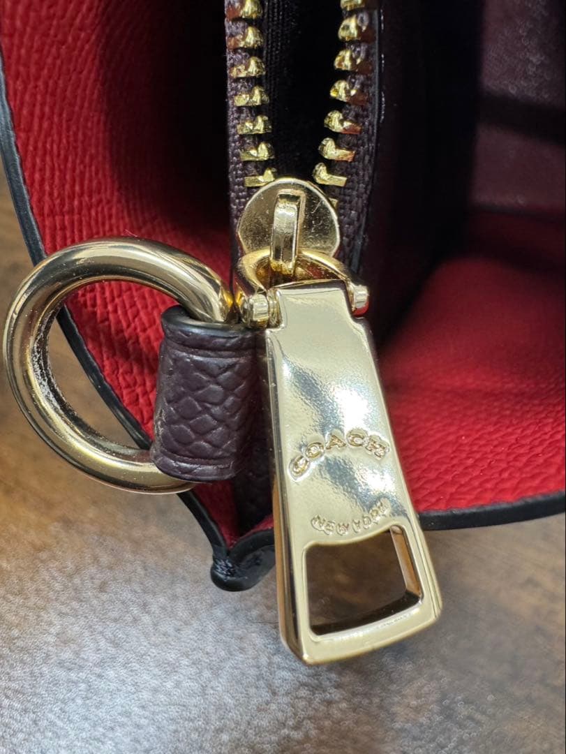 美品 COACH 2way ブラックレザー モリー ショルダーバッグ