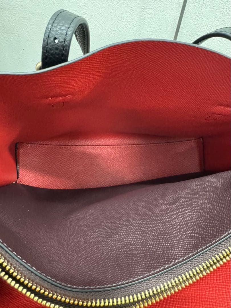 美品 COACH 2way ブラックレザー モリー ショルダーバッグ