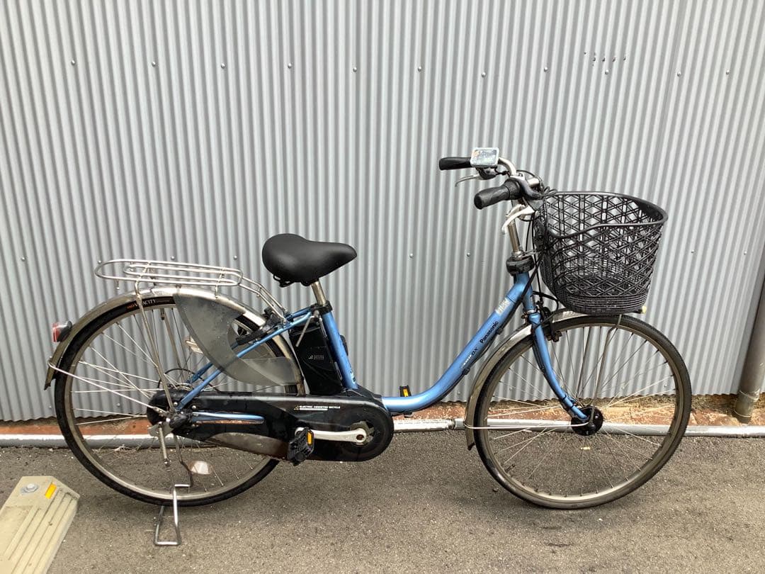 パナソニック新機種電動アシスト自転車viviDX26インチブルー系ボディー