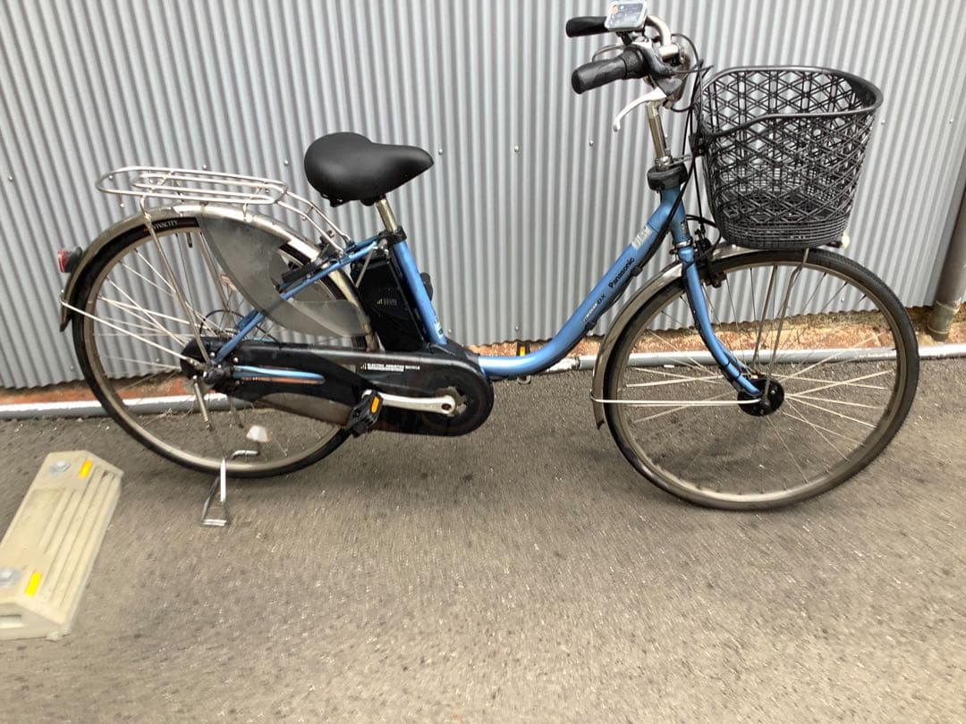パナソニック新機種電動アシスト自転車viviDX26インチブルー系ボディー