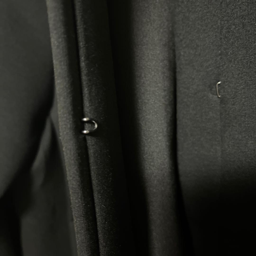 【新品】ダブルフェイス ショートコートS （洗える）ブラック系　ジャケット