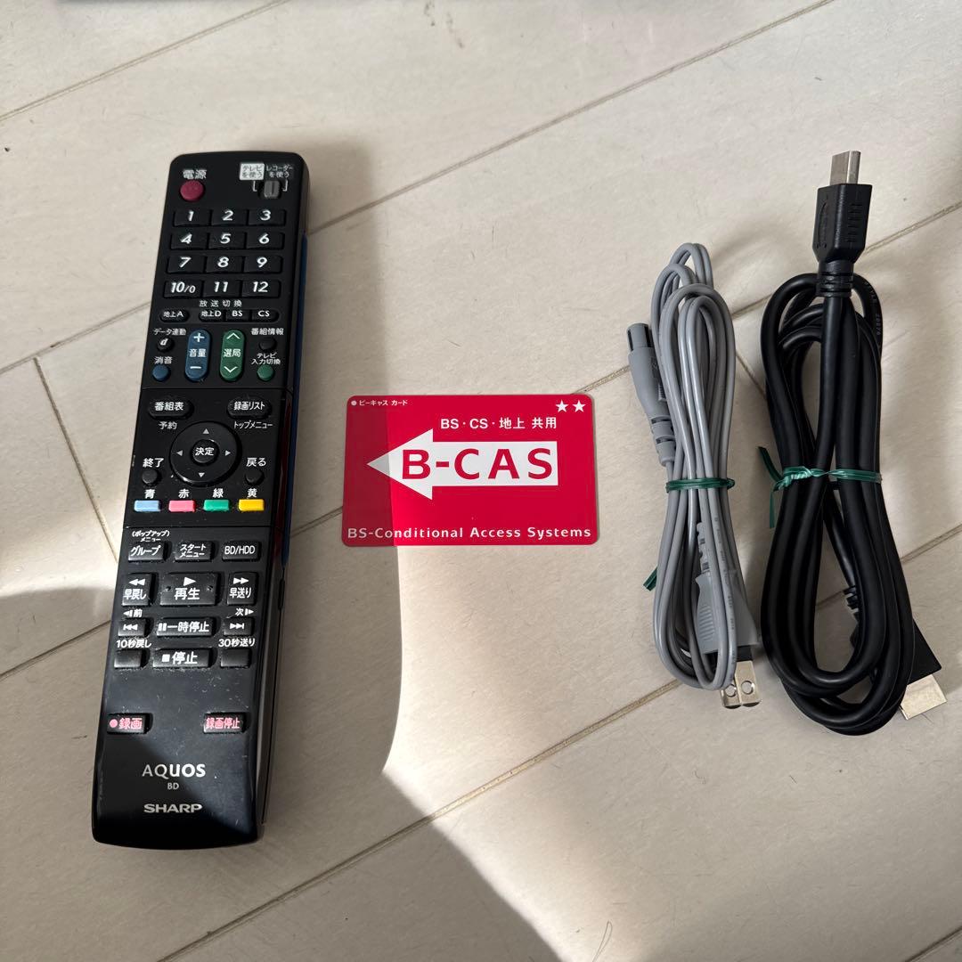 【美品】AQUOS アクオスBlu-ray ブルーレイレコーダー BDXL