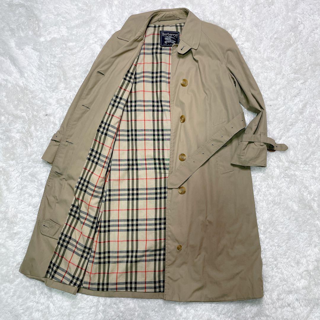 Burberry バーバリー　ステンカラーコート　ベルト付き　ベージュ　M相当