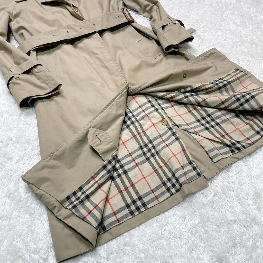 Burberry バーバリー　ステンカラーコート　ベルト付き　ベージュ　M相当